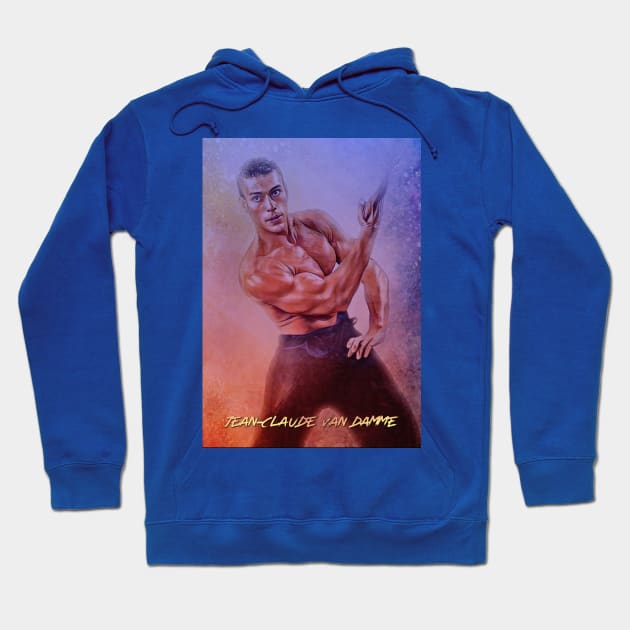 Van Damme Hoodie by Fantasy Brush Designs